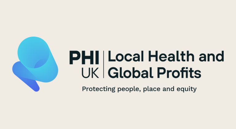 PHI UK Local Health and Global Profits logo